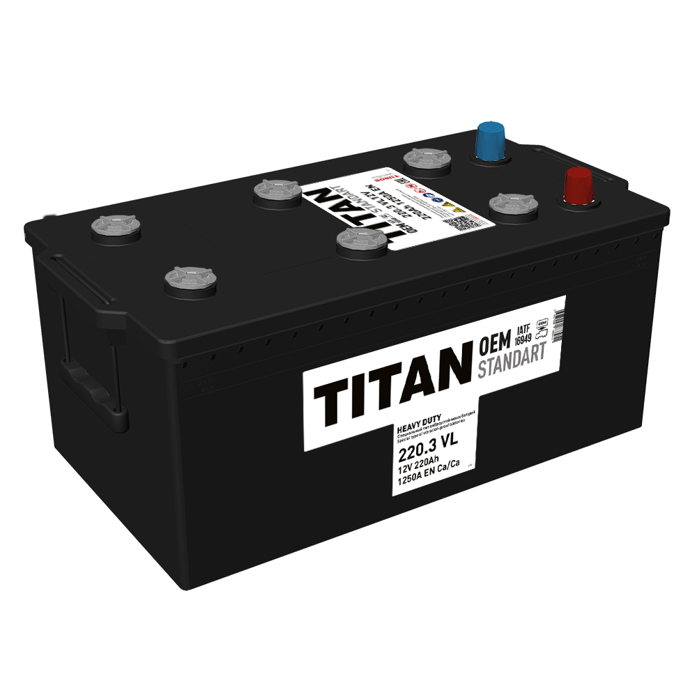 Аккумулятор Аккумулятор TITAN STANDART 6СТ-220.3 VL Titan