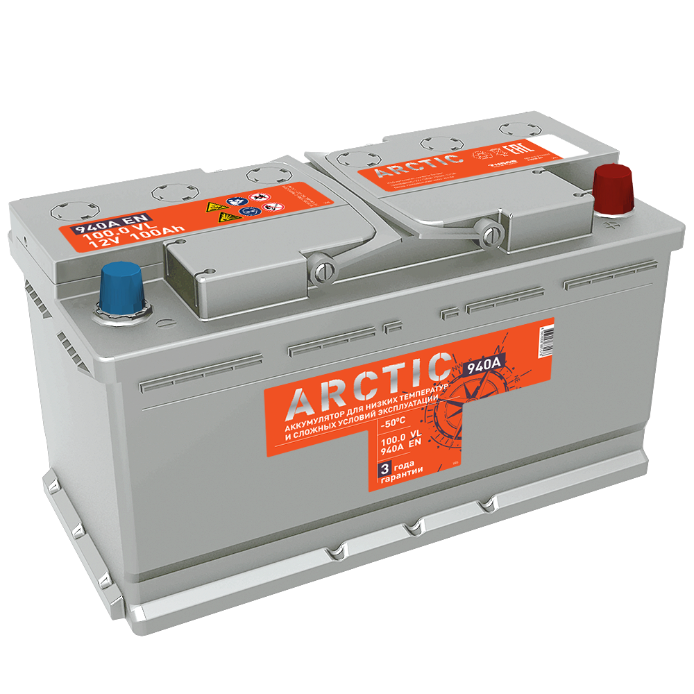Аккумулятор TITAN ARCTIC 6СТ‑100.0 VL обратная полярность