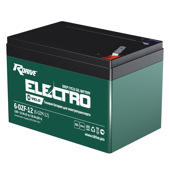 Тяговый аккумулятор RDrive ELECTRO Velo 6-DZF-12 (6-DZM-12)