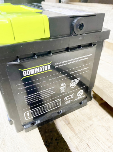 Аккумулятор DOMINATOR 62 Ач правый+, низкий корпус детальное фото — аккумулятор DOMINATOR | Аккумуляторная Балтийская Компания СПб