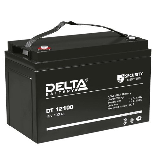 Аккумулятор Delta DT 12100 детальное фото — герметичный AGM аккумулятор Delta DT | Аккумуляторная Балтийская Компания СПб
