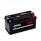 Аккумулятор MOLL MOLL AGM 105ач евро 950А 393х175х190 L6 (80105) — Германия, купить в СПб