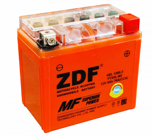 АКБ мото  "ZDF Moto Battery "   1205.3  GEL Orange детальное фото — аккумулятор ZDF | Аккумуляторная Балтийская Компания СПб