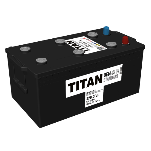 Аккумулятор TITAN STANDART 6СТ-220.3 VL — купить в магазине Аккумбалт