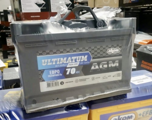 Аккумулятор Аком Ultimatum AGM  70Ah