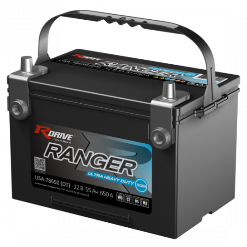 Аккумулятор RDrive RANGER ULTRA HEAVY DUTY AGM USA-78650(DT)