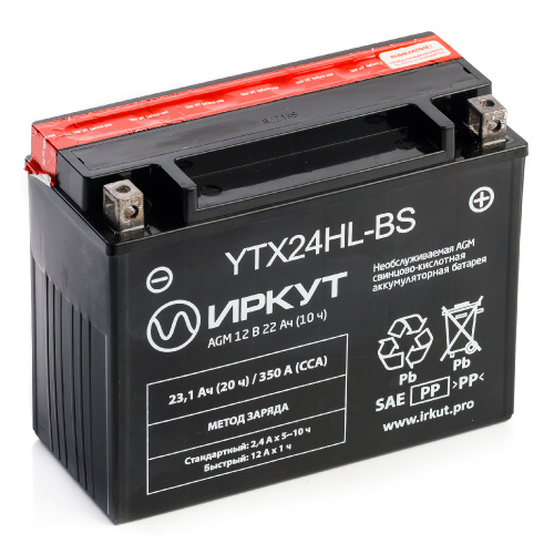 МОТО АККУМУЛЯТОР ИРКУТ ИРКУТ ИРКУТ ИРКУТ YTX24HL-BS 
