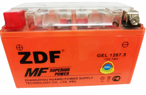 АКБ мото  "ZDF Moto Battery "   1207.5  GEL Orange детальное фото — аккумулятор ZDF | Аккумуляторная Балтийская Компания СПб