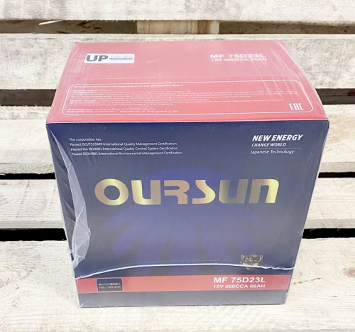 Аккумулятор автомобильный 60 ач OURSUN