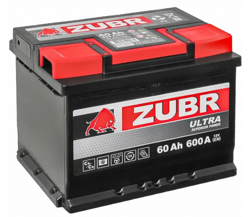 Аккумулятор ZUBR Ultra 60 Ач правый+ детальное фото — Аккумуляторная Балтийская Компания СПб