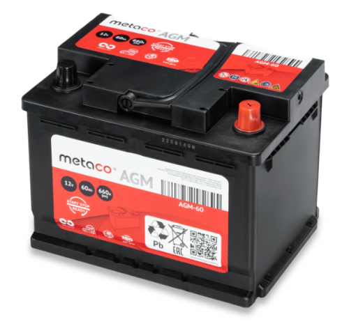 Аккумулятор Аккумулятор Metaco battery AGM-60 METACO — детальное фото