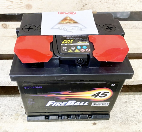 Аккумулятор автомобильный fireball 45NR