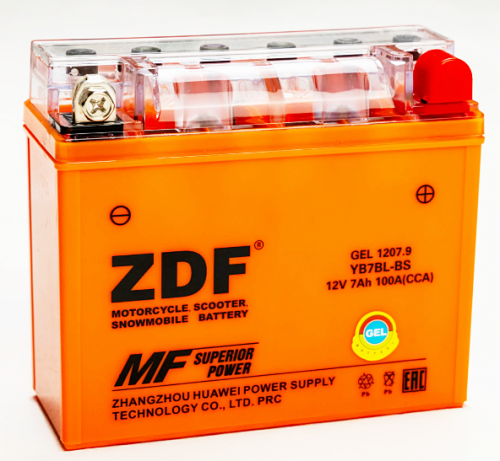 АКБ мото  "ZDF Moto Battery "   1207.9    GEL детальное фото — аккумулятор ZDF | Аккумуляторная Балтийская Компания СПб