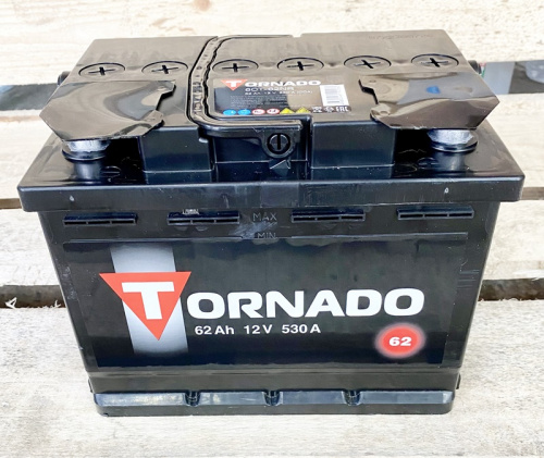 Аккумулятор автомобильный TORNADO 62 ач 