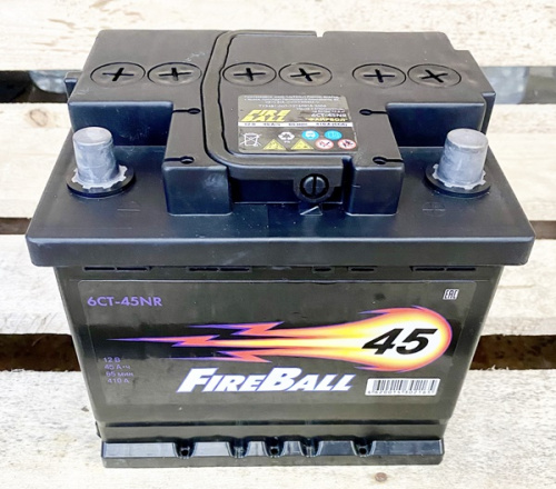 Аккумулятор fireball 45NR обратная полярность