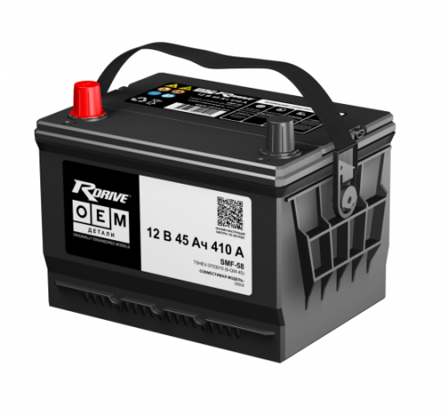 Аккумулятор RDrive OEM ДЕТАЛИ SMF-58 (T5HEV-3703010 / 6-QW-45) детальное фото — аккумулятор RDRIVE для электротранспорта и мототехники | Аккумуляторная Балтийская Компания СПб