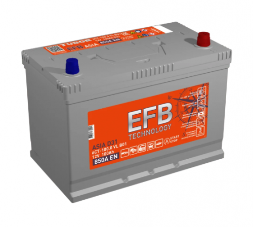 Аккумулятор TUBOR ASIA  EFB 100 Ач