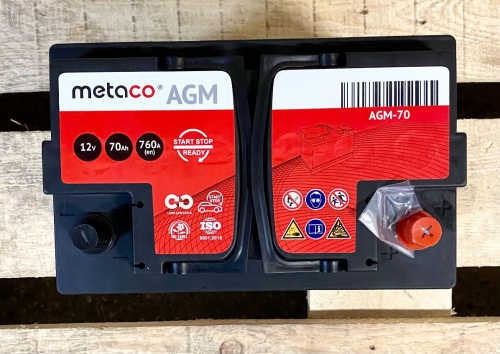 Аккумулятор Аккумулятор Metaco battery AGM-70 METACO — детальное фото