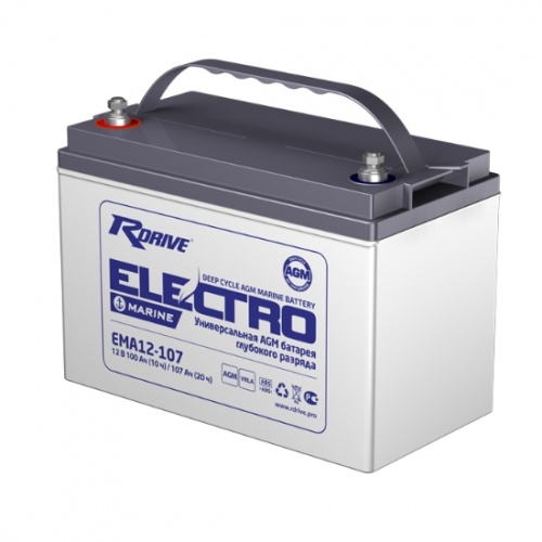 Лодочный аккумулятор RDrive ELECTRO Marine EMA12-107