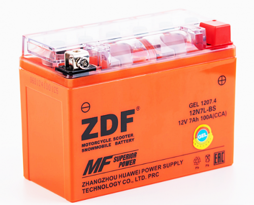 Аккумулятор ZDF Moto Battery 1207.4  GEL детальное фото — аккумулятор ZDF | Аккумуляторная Балтийская Компания СПб